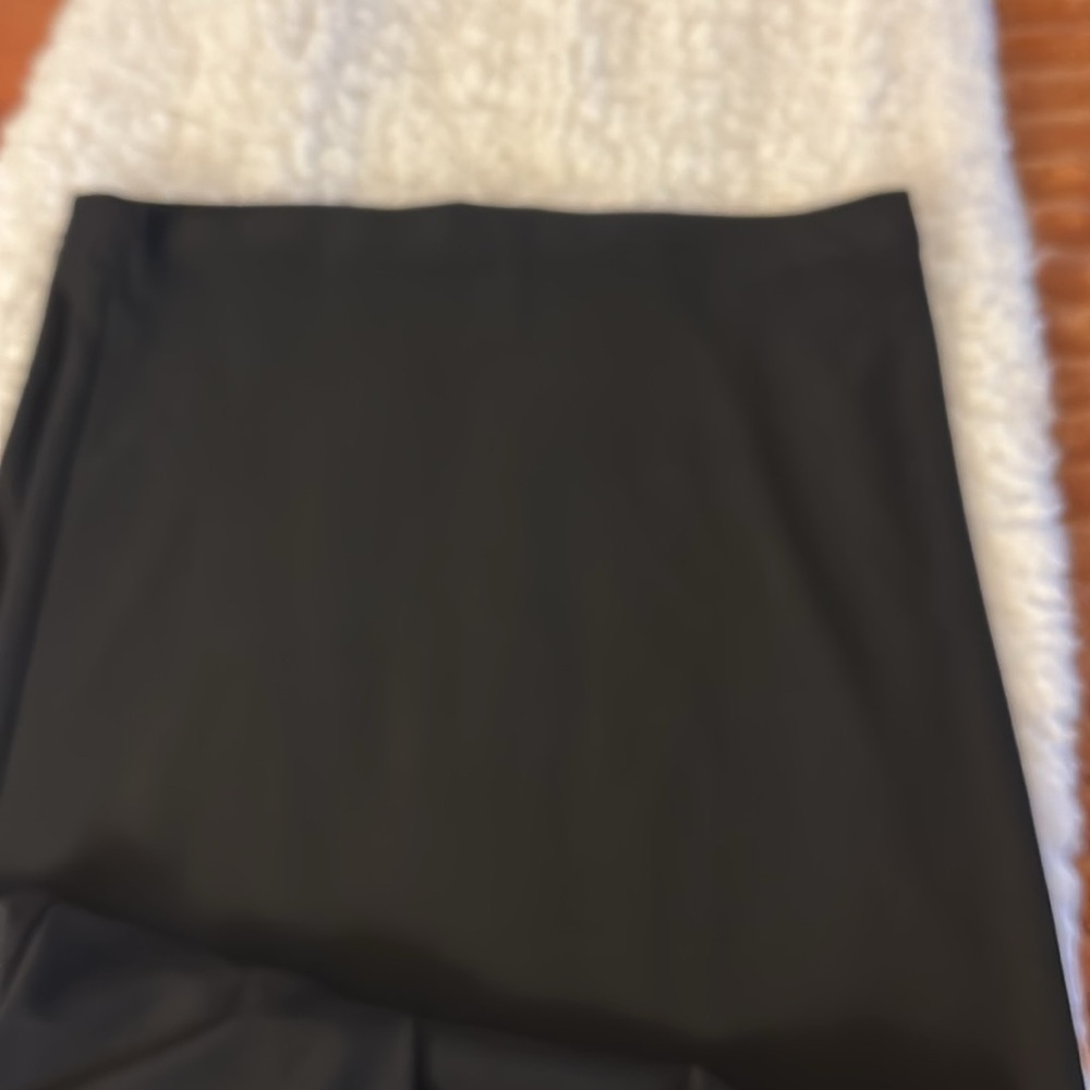 Women’s slacks (2) pairs flare dress pants. Soft fabric elastic waist in PL - Picture 5 of 10